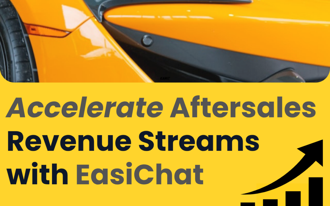 EasiChat AI-powered chatbot helping car dealerships generate Aftersales business